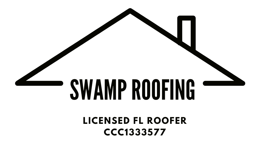 Swamp Roofing Logo - Licensed FL Roofer: CCC1333577 - Black